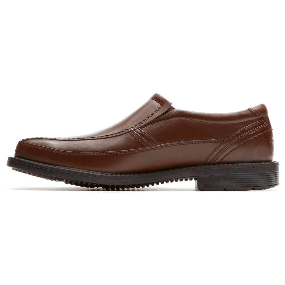 Rockport Mens Style Leader 2 Bike Toe - Slip-On Brown - TOS401389